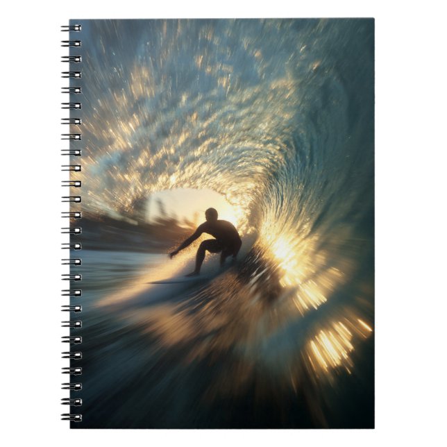 Carnet du tunnel surfer Golden Wave (Devant)