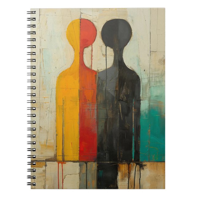 Carnet Dualité – Figures Abstraites de Lumière et d'Ombre (Devant)