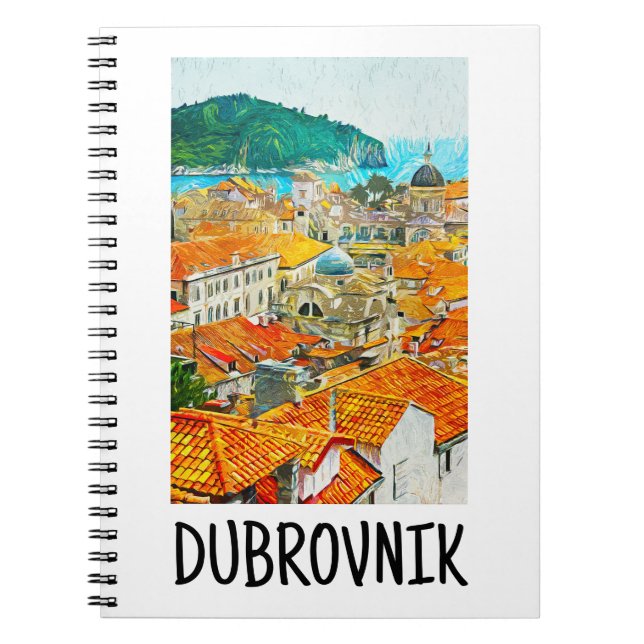 Carnet Dubrovnik Croatie Aquarelle Paint (Devant)