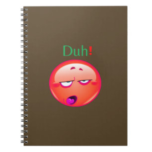 Carnet Duh Notebook, Duh emoji Face réaction Notebook, 
