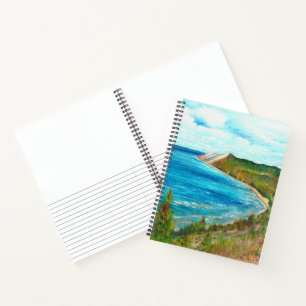 Carnet Dunes de l'ours dormant Lakeshore Michigan Art