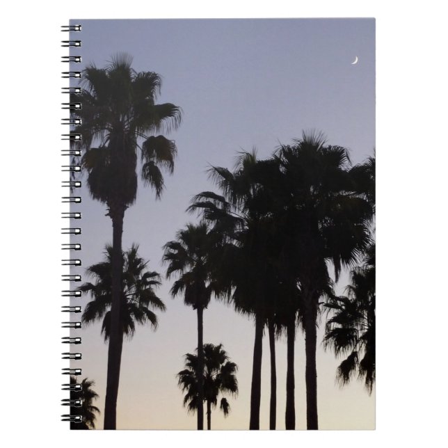 Carnet Dusk avec palmiers Scène tropicale (Devant)