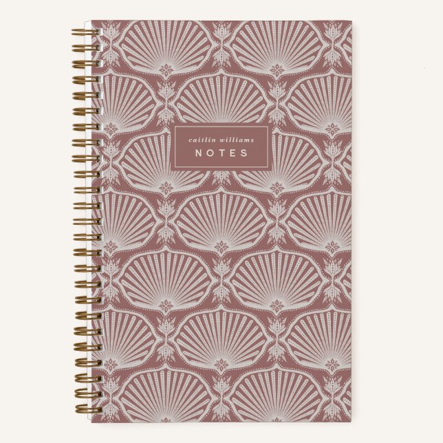 Carnet Dusty Rose | Deco Fans Personalized Notebook (Recto)