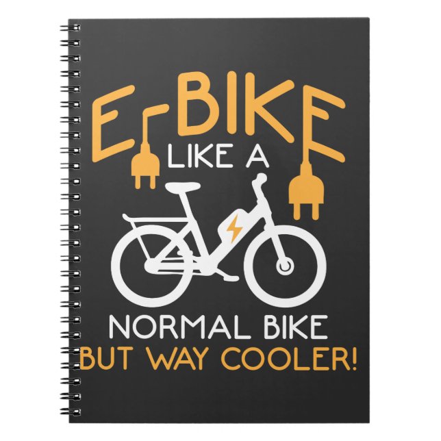 Carnet E-Bike Cycling Way Vélo Glacière Funny Vélo électr (Devant)