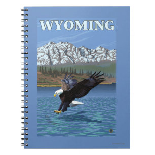 Carnet Eagle chauve plongeant - le Wyoming