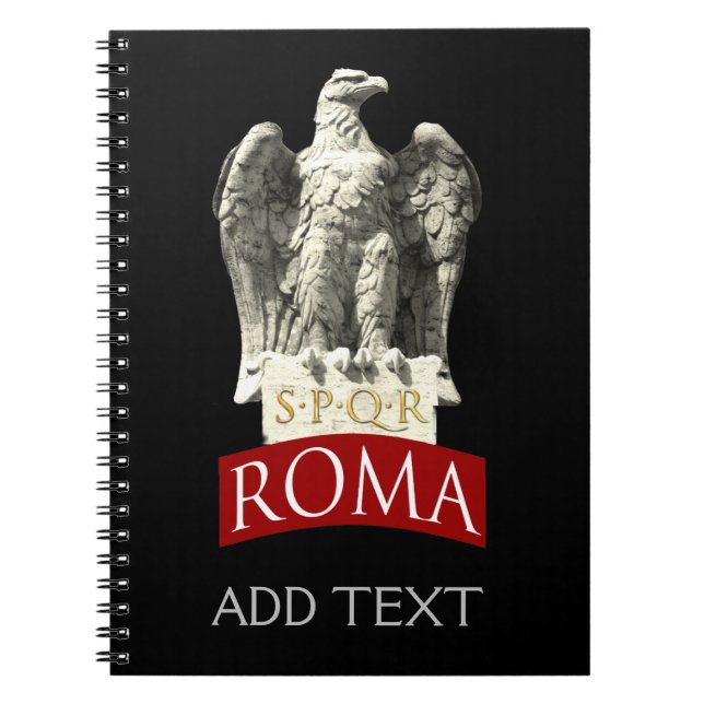 Carnet Eagle romain fait sur commande (Devant)