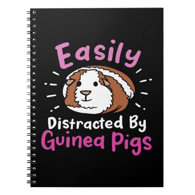 Carnet Easily Distracted by Guinée Pigs | Cute Pet (Devant)