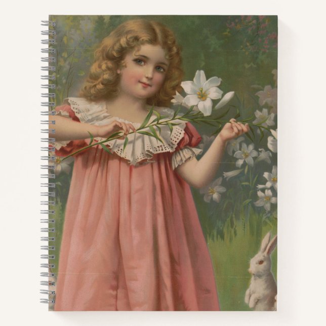 Carnet Easter Beauties, Vintage Illustration, 1898 (Devant)