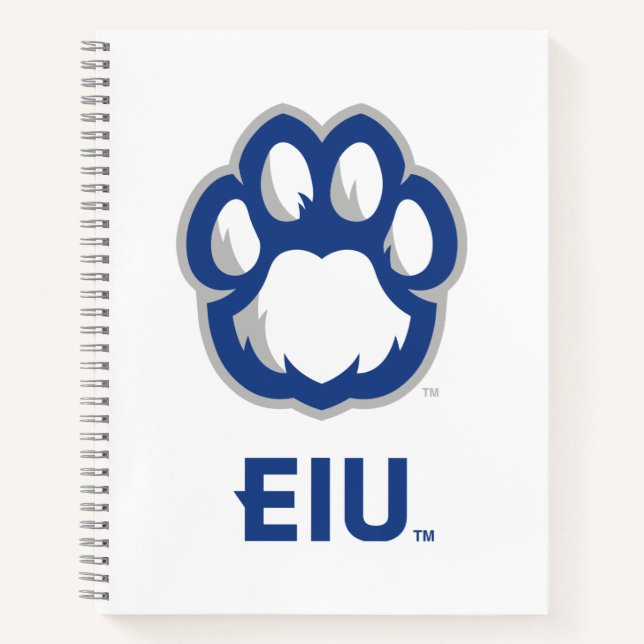 Carnet Eastern Illinois Panthers Empreinte de patte & EIU (Devant)