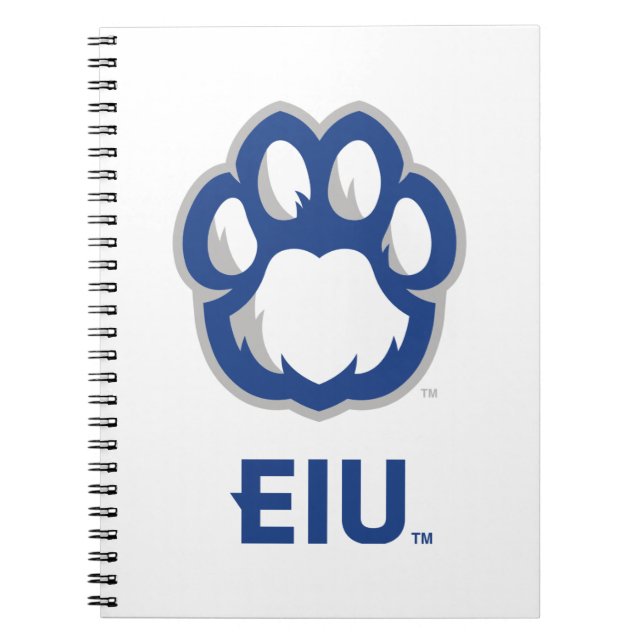 Carnet Eastern Illinois Panthers Empreinte de patte & EIU (Devant)
