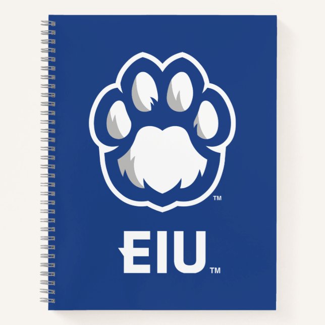 Carnet Eastern Illinois Panthers Empreinte de patte & EIU (Devant)
