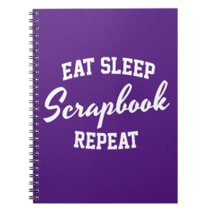 Carnet Eat Sleep Scrapbook Répéter Scrapbooking