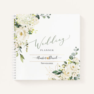 CARNET EAU COULEUR CRÈME ALABASTER ROSE WEDDING PLANNER
