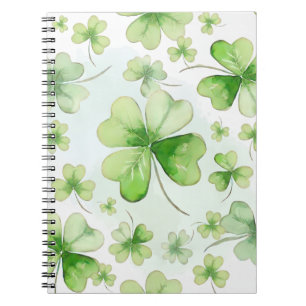 Carnet Eau de couleur chanceuse Trèfle à quatre feuilles 