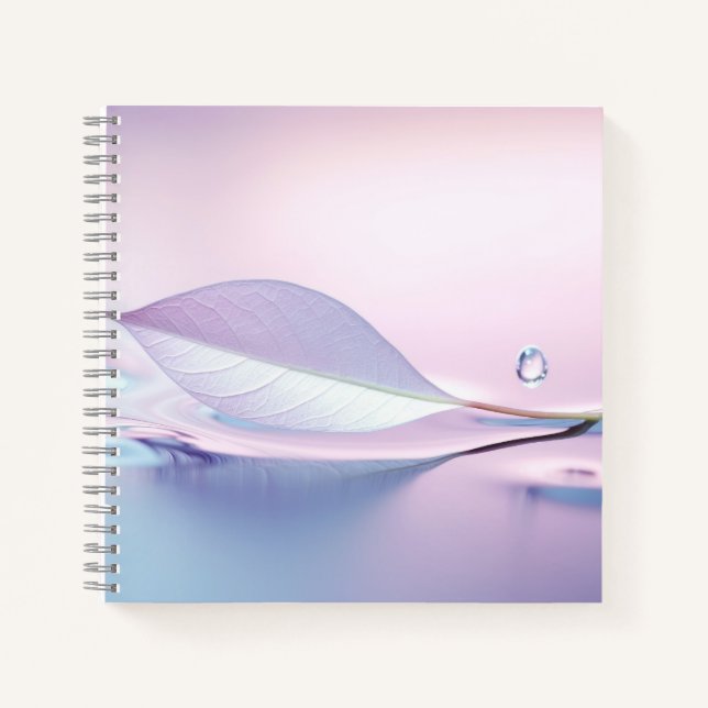 Carnet Eau de feuilles Drop Nature Serene Tranquil (Devant)