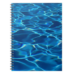 Carnet Eau de la piscine bleu foncé