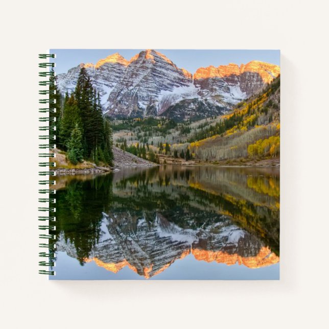 Carnet Eau | Maroon Bells Lake Aspen Trees (Devant)