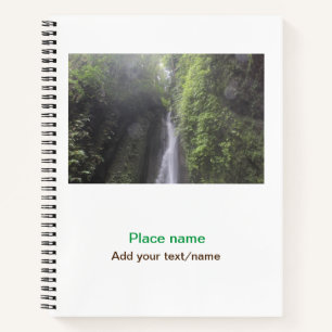 Carnet eau océan plage photo ajouter nom texte place été