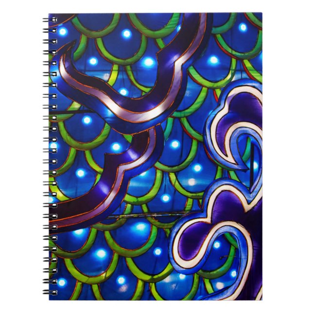 Carnet Écailles Bleues Lumineuses (Devant)