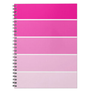 Carnet Échantillons de peinture rose vif