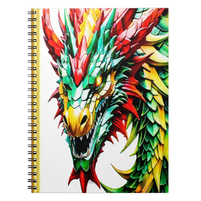 Carnet Échelle rouge, verte et jaune (Devant)