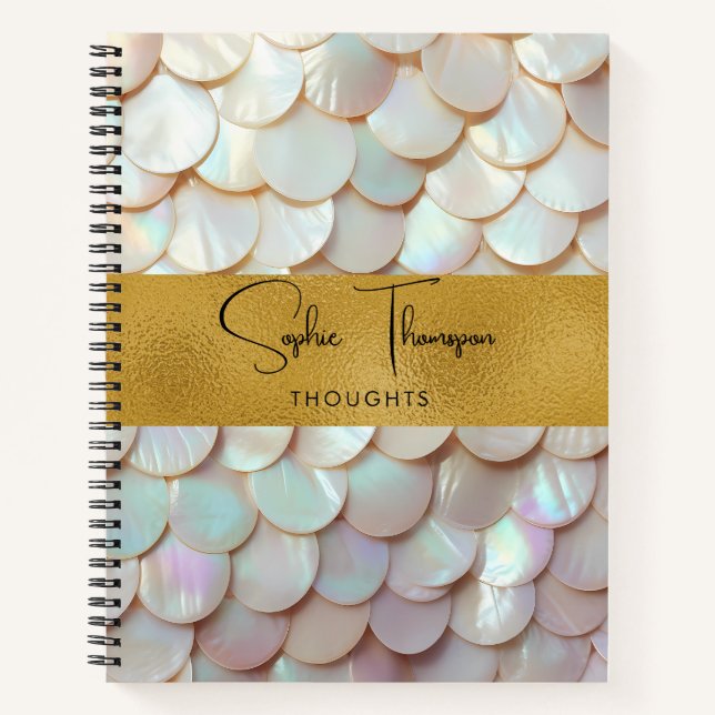 Carnet Échelles de perles d'or (Devant)