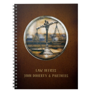 Carnet Échelles personnalisables de justice   Avocat Brow