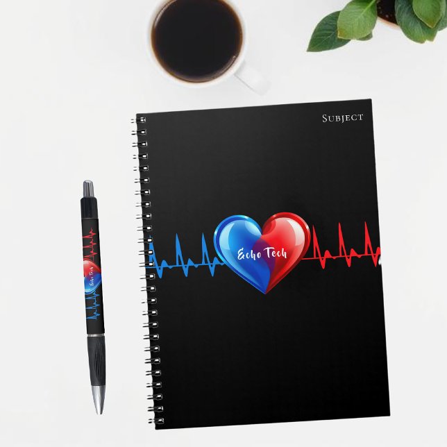 Carnet Echo Tech - Sonographe cardiaque (Echo Tech - Cardiac Sonographer Notebook)