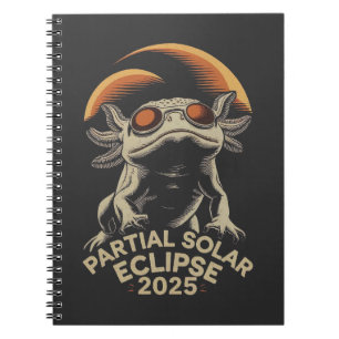 Carnet Éclipse Solaire Partielle 2025 Axolotl Ammph
