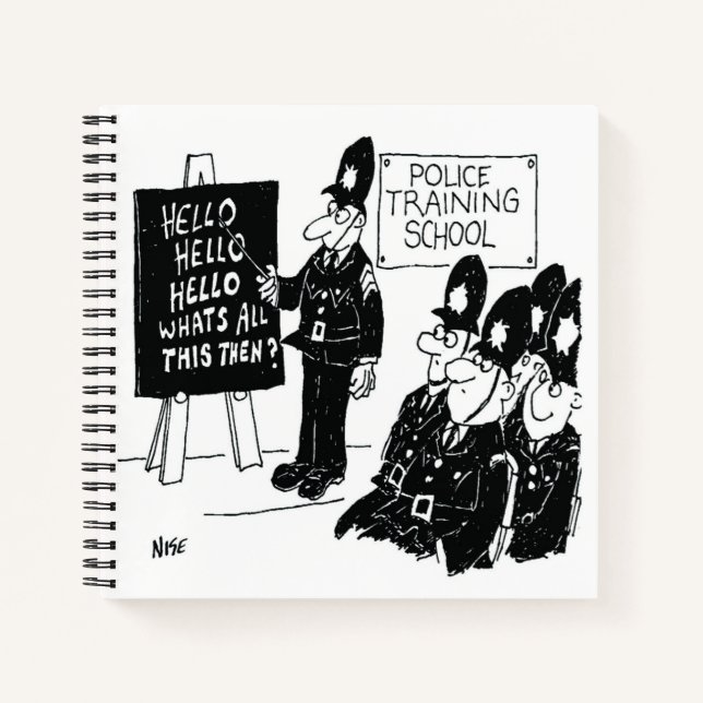 Carnet École de formation de la police britannique, dessi (Devant)