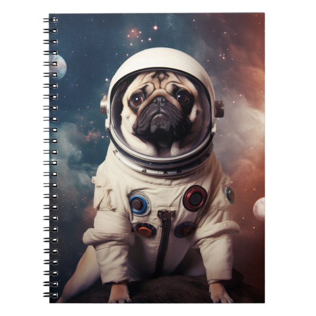 Carnet École des astronautes Pug Kids (Devant)