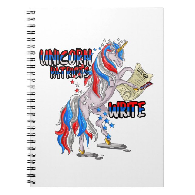 Carnet Écrire des patriotes de la licorne (Devant)