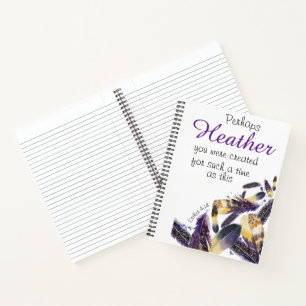 Carnet Écriture chrétienne personnalisée