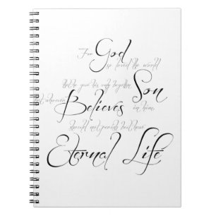 Carnet écriture de Jean 3:16