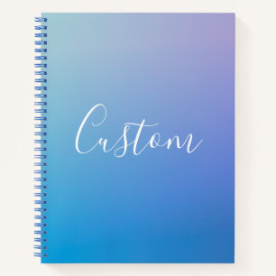 Carnet Écriture de script moderne éditable   Ombre coloré
