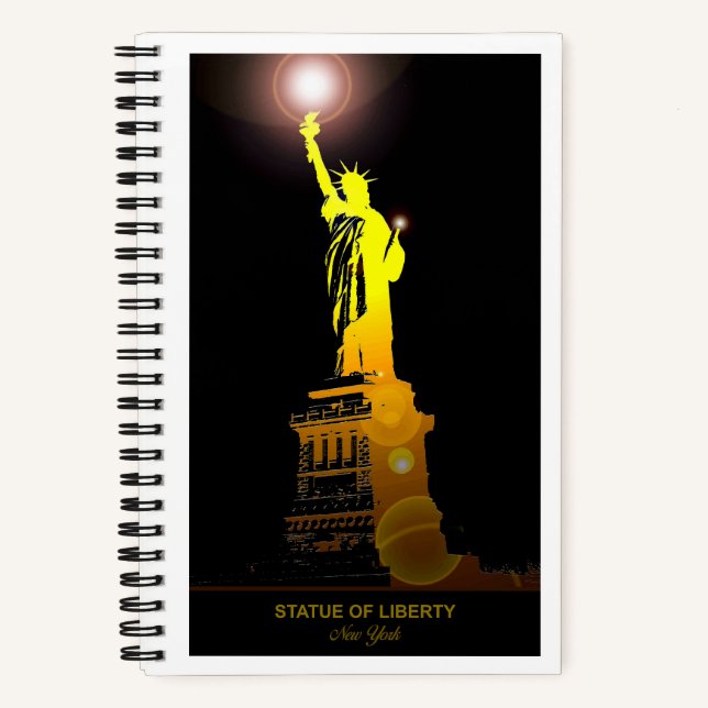 Carnet Écrivez vos aventures : Statue de la Liberté Carne (Recto)