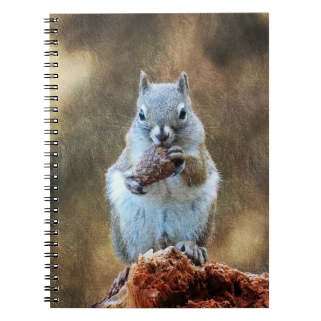 Carnet Écureuil au cône de pin (Devant)