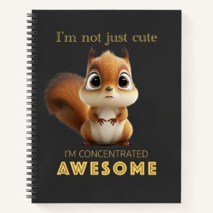 Carnet Écureuil concentré Awesome mignon adorable drôle