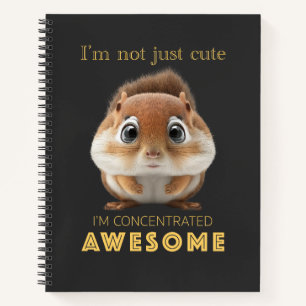 Carnet Écureuil concentré Awesome mignon adorable drôle