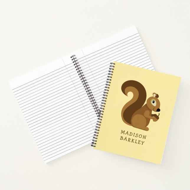 Carnet Écureuil Mignon Enfant de la Forêt (Intérieur)