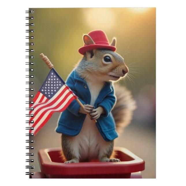 Carnet Écureuil patriotique (Devant)