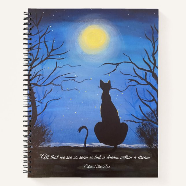 Carnet Edgar Allan Poe a inspiré le portable de chat (Devant)
