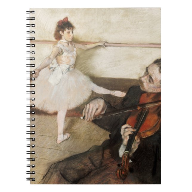 Carnet Edgar Degas Cours de danse. Impressionnisme vintag (Devant)