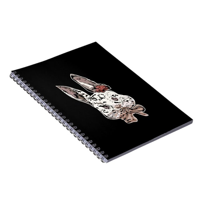 Carnet Edgy, illustration artistique de lapin - Art uniqu (Côté Droit)