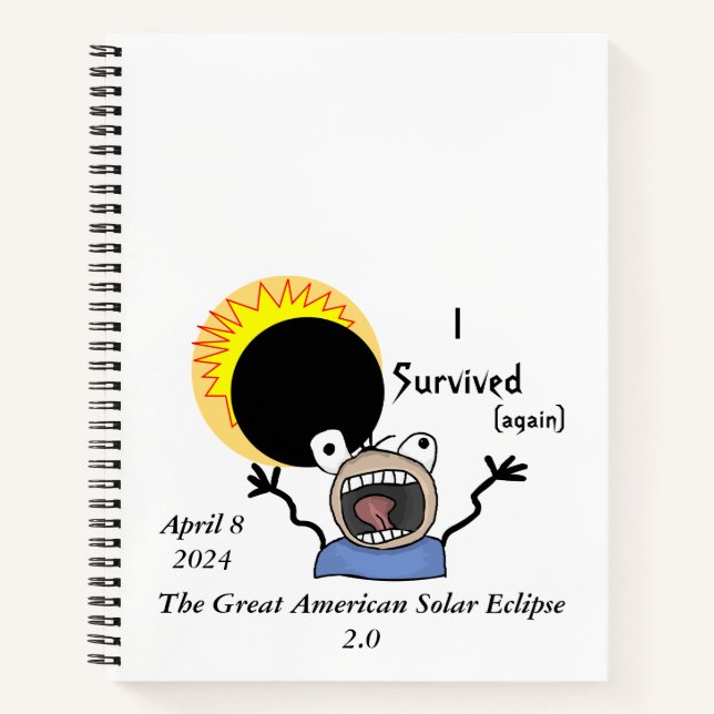 Carnet Édition de survie de l'éclipse solaire 2024 (Devant)