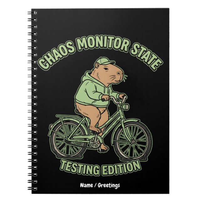 Carnet Édition de test de l'état du moniteur de chaos de  (Devant)