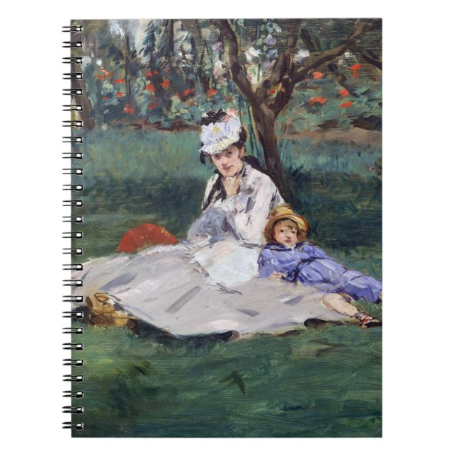 Carnet Edouard Manet - La famille Monet dans son jardin (Devant)