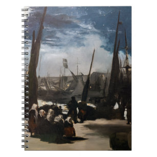 Carnet Edouard Manet - Le Port de Boulogne au clair de lu