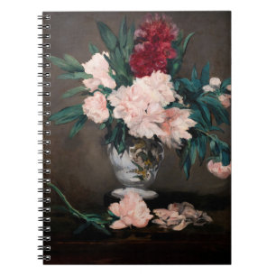 Carnet Edouard Manet - Vase de pivoines sur petit piedouc