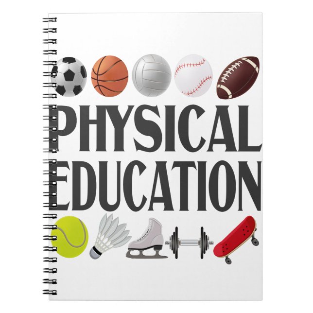 Carnet Éducation Physique Cadeau Vintage Pour Les Amateur (Devant)